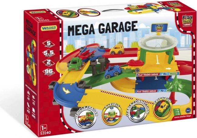Mega garáž s trasou Play Tracks Garage