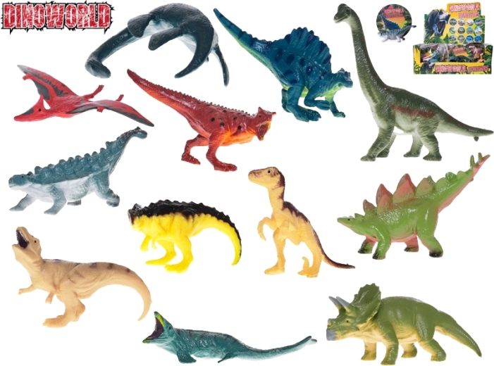 Dinoworld sada dinosauřích figurek 12 ks, 8 cm