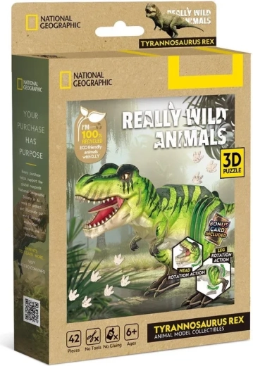 CubicFun 3D puzzle National Geographic Tyrannosaurus rex 42 dílků
