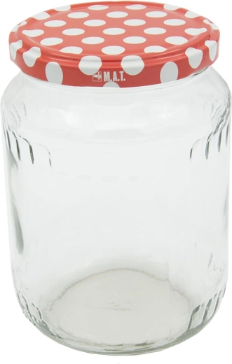 Zavařovací sklenice 720 ml TWIST 82 s víčky Puntík, 8 ks