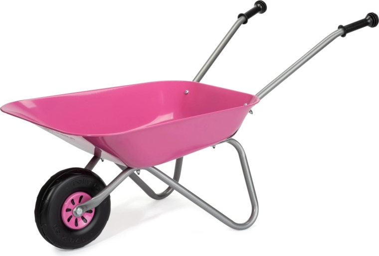 Rolly Toys kovové dětské kolečko růžové