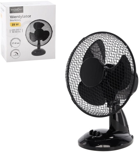 Stolní ventilátor černý 25 W