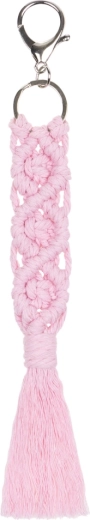 Baagl přívěsek macrame růžový