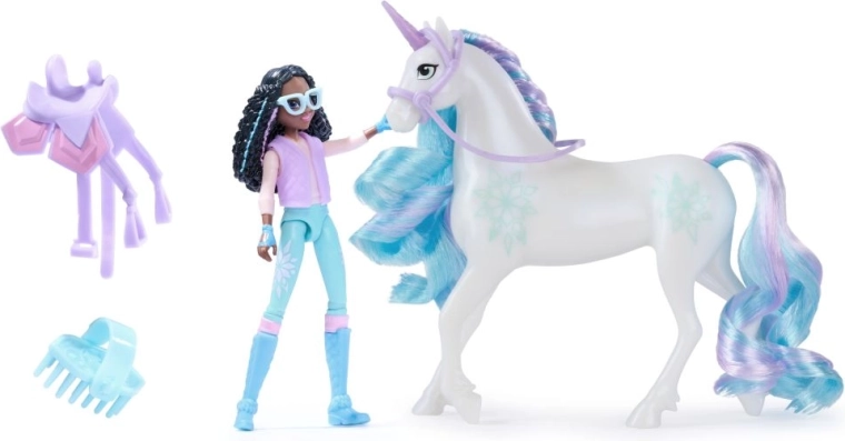 Unicorn Academy figurka Layla s jednorožcem Glacier a doplňkem