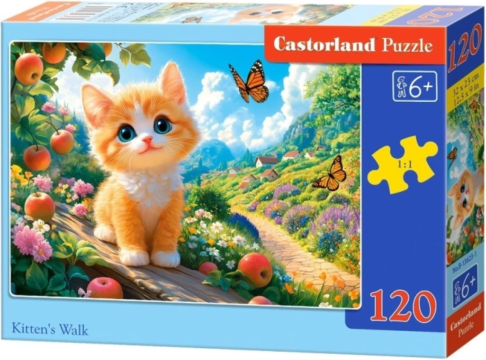 Castorland puzzle kotě na procházce (120 dílků)