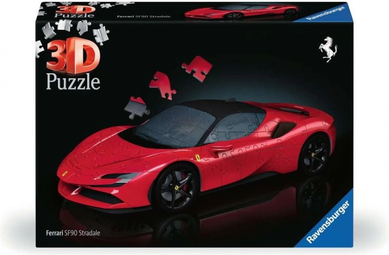 3D puzzle Ferrari SF90 Stradale od Ravensburger, 108 dílků
