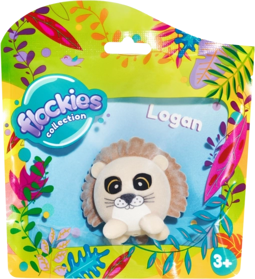 Zvířátko Flockies Lev Logan 4cm