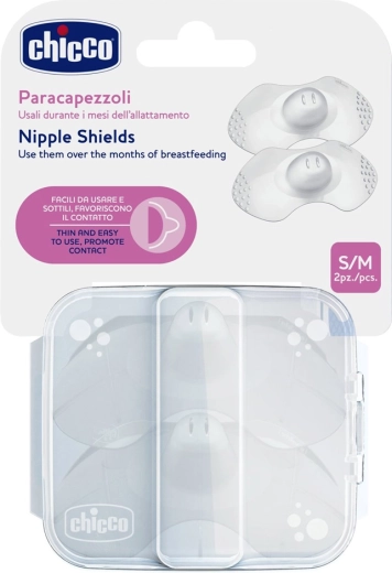 Chicco chrániče bradavek SkinToSkin ze silikonu 2 ks S/M