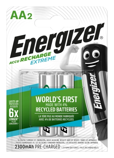 Energizer Extreme AA nabíjecí baterie 2300 mAh, 2 ks