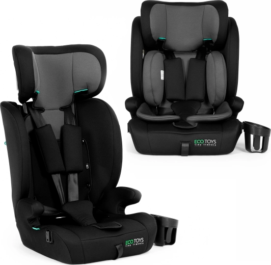 ECOTOYS dětská autosedačka 76–150 cm (R129) s držákem na nápoj