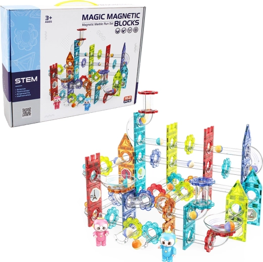 Magnetická kuličková dráha 162 dílů