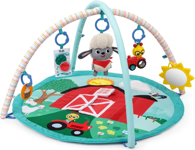 Baby Einstein Hrací deka Happy Harvest Touch & Feel s hrazdou