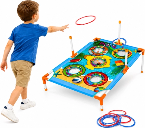 4 v 1: kroužky, sáčky, míčky se suchým zipem i frisbee