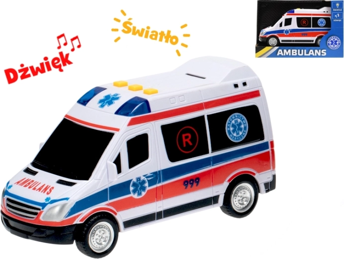 Auto ambulance s polským designem – setrvačník, světlo a zvuk