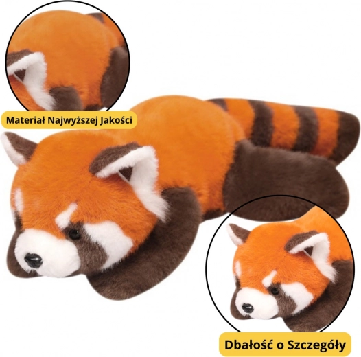 Plyšová Panda červená s vyváženými tlapkami 30 cm