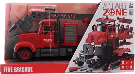 Šroubovací požární auto na baterie se zvuky a setrvačníkem