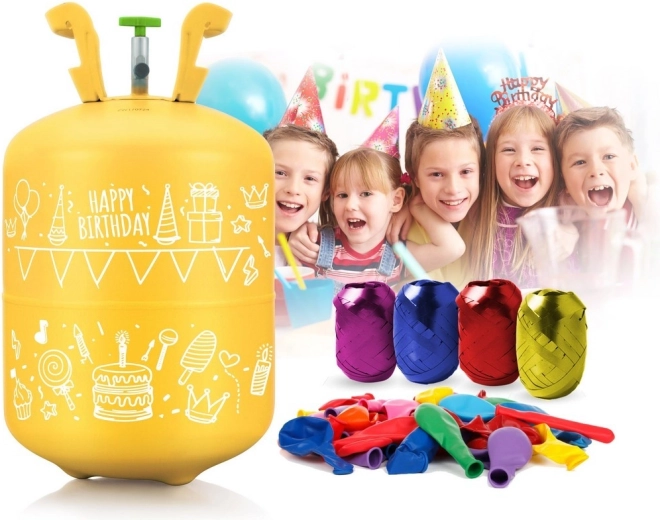 Vše v jednom: helium, balonky i stuha