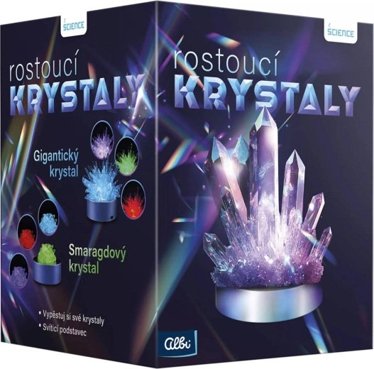 Albi Science rostoucí krystaly – vzdělávací tvořivá sada