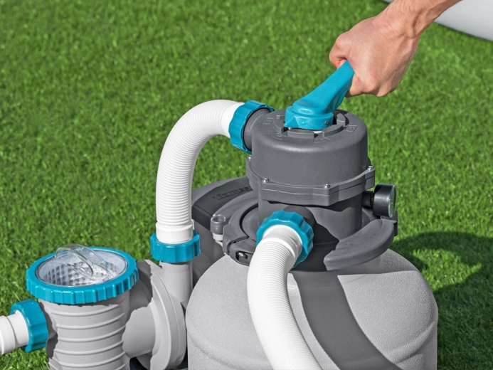 6polohový ventil a integrovaný manometr