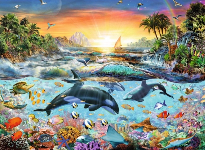 Puzzle Velrybí zátoka XXL 200 dílků