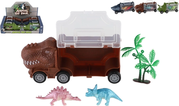 Nákladní auto dinosaurus s doplňky 16 × 7 cm