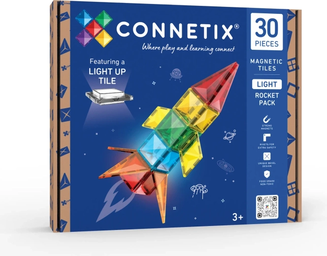 CONNETIX světelná sada raketa, 30 dílků