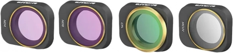 Sada filtrů UV, CPL, ND4 a ND8 pro DJI Mini 3 Pro