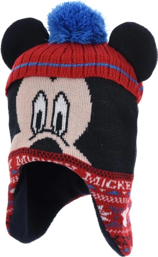 Dětská čepice Mickey Mouse s fleecovou podšívkou – Velikost: 48