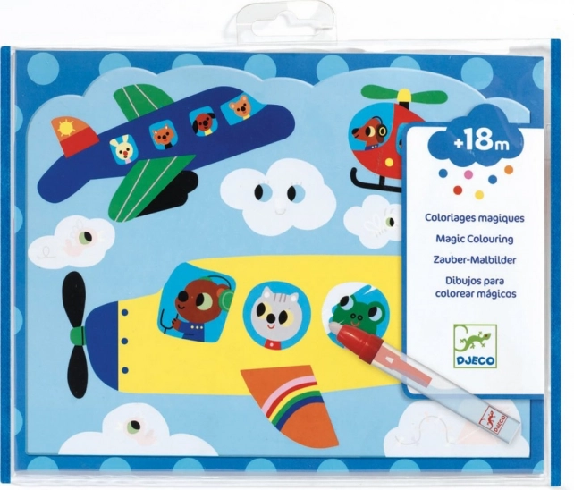 DJECO vodní omalovánky vzdušná doprava