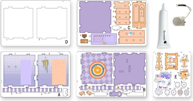 Chibi svět – mini box s kočkou - 1 kus