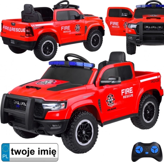 Elektrické dětské auto RAM Fire & Rescue s majáky