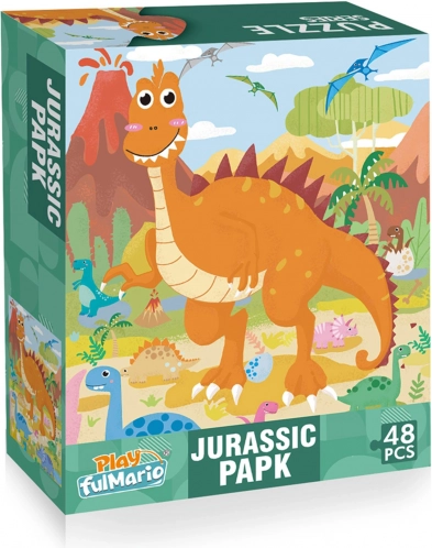 Puzzle s dinosaury 48 dílků 60 × 44 cm