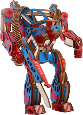 Woodcraft dřevěné 3D puzzle Powersuit barevné