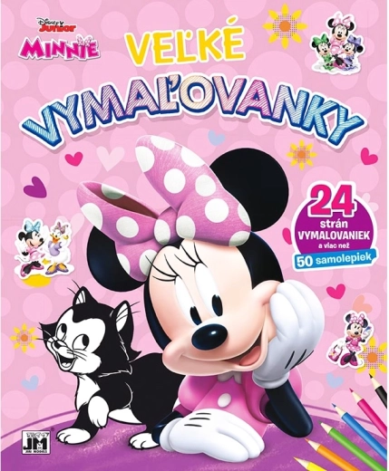 Velké omalovánky a samolepky Minnie