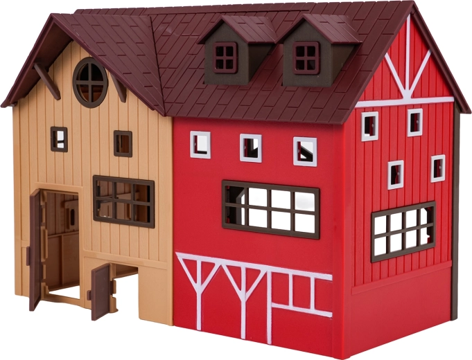 Stodola a ohrady pro skutečnou farmu