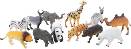 Divoká zvířátka plastová figurka 14 cm