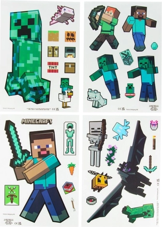 Minecraft samolepky