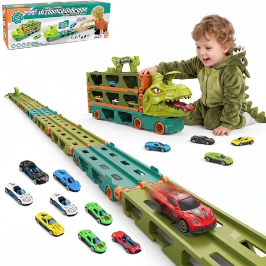 Woopie dinosauří kamion s autodráhou 2,1 m