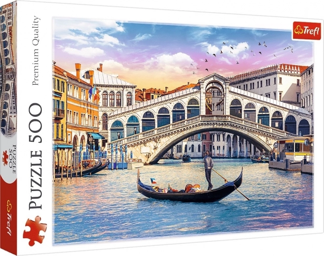 Puzzle 500 dílků Most Rialto Benátky
