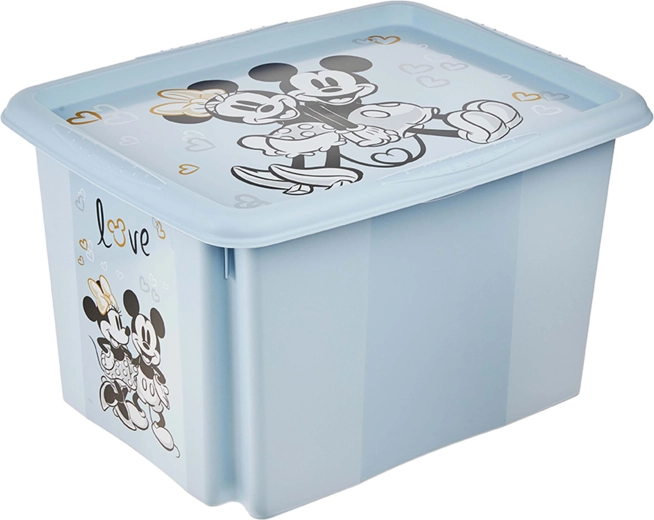 Plastový úložný box s víkem Mickey 30 l