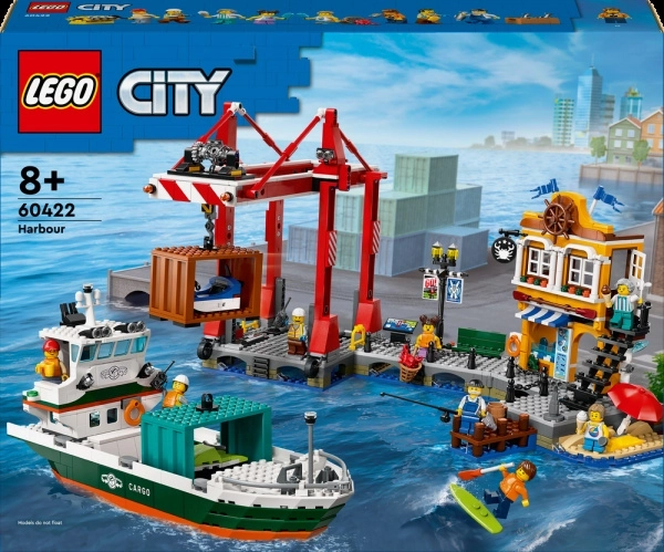 LEGO City přístav u moře s nákladní lodí 60422