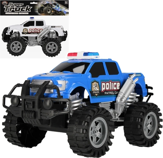 Policejní terénní auto pull-back