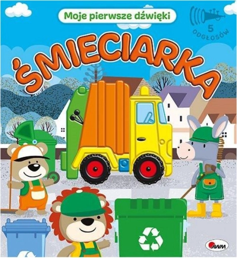 Moje první zvuky – popelářské auto (smyslová zvuková knížka)