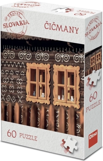 Dino puzzle turistická edice Slovensko: Čičmany 60 dílků