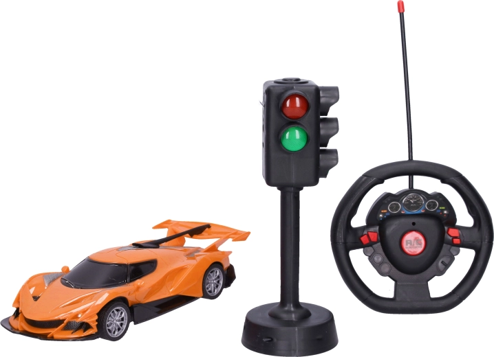Závodní RC auto s realistickými efekty