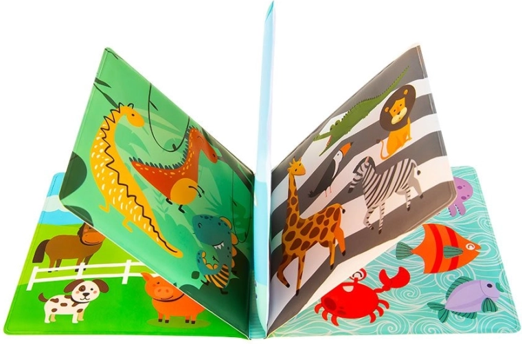 Měkké a voděodolné stránky pro hravé koupání