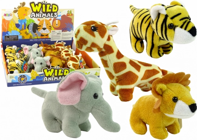 Mini plyšová zvířátka Safari, 4 modely