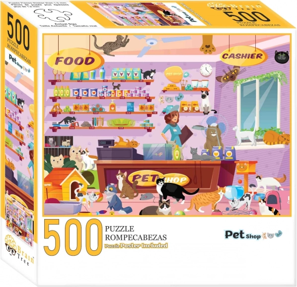 Puzzle Obchod s mazlíčky 500 dílků