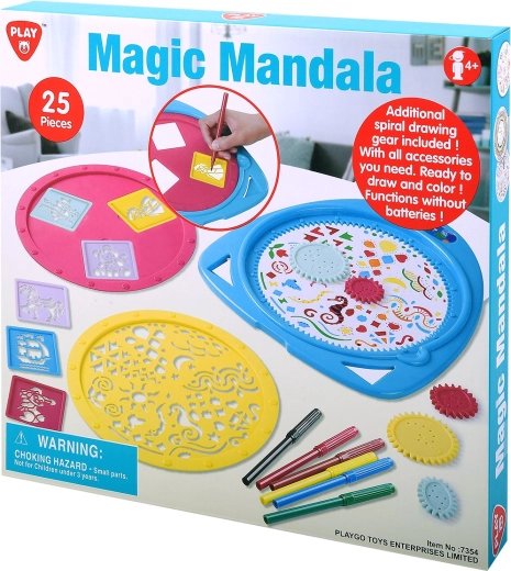Playgo magická mandala – kreativní sada 25 dílků