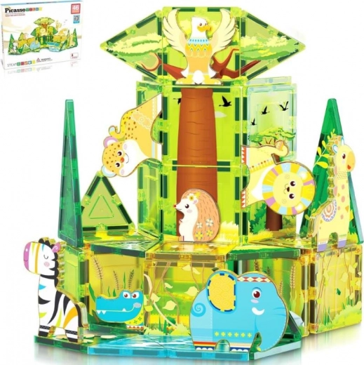 Picasso stavebnice Safari set se 8 zvířaty